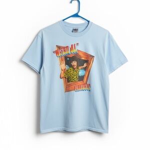 Weird Al Yankovic Shirt Light Blue Graphic T Shirt Medium Parody